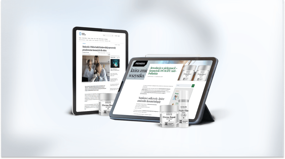 DUOLIFE Anti-Pollution — o naszej nowej linii kosmetycznej mówią największe serwisy naukowe i branżowe w Polsce!